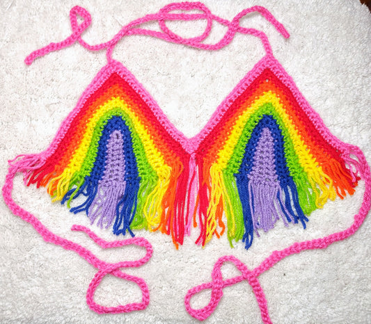 Fringed Bikini Top